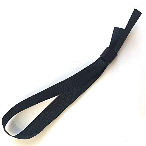 Juego de pulsera en tela / cinta de raso, con cierres de plástico - 10 colores disponibles (negro, 20)