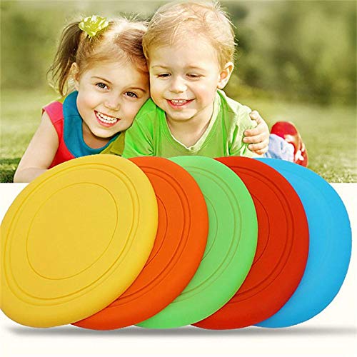 Juguete de Playa Childs Silicon Flying Disk Throw Catch Discs Color Playa al Aire Libre Sport Silica Gel Juguete Deportes
