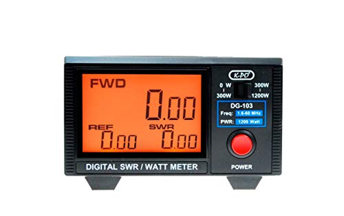 K-PO DG-103 Digital SWR+Watimetro HF1,6 a 60 MHz.Potencia 1.200 watios