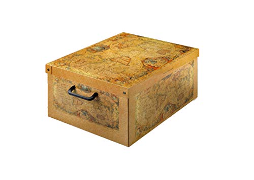Kanguru Caja de Almacenamiento en cartòn Lavatelli, Modelo Marco Polo, Media 32x42x21cm, Mediana