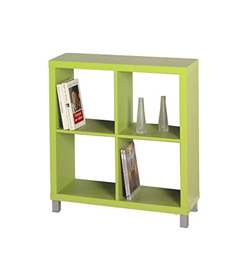 Kit Closet Estantería "Kubox" 4 huecos verde Kit Closet Estantería "Kubox" 4 huecos verde