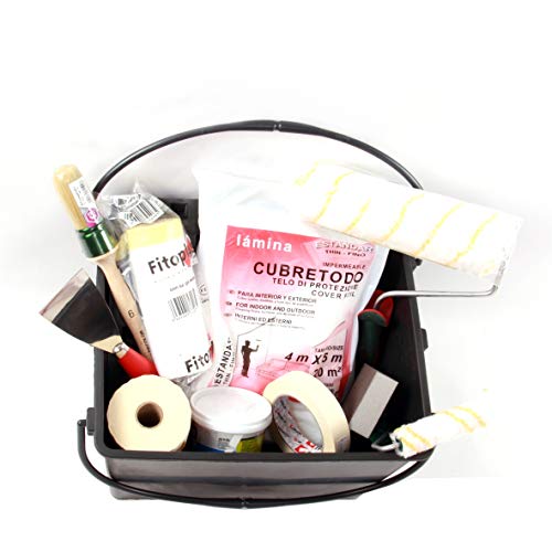 Kit Completo Pintura Pared, Herramientas de Pintor Profesional, Pintar Paredes, Kit Empapelar, Herramientas Pintar la Casa y Pegatina de Regalo Kit Completo Pintura Pared, Herramientas de Pintor Profesional, Pintar Paredes, Kit Empapelar, Herramientas Pintar la Casa y Pegatina de Regalo