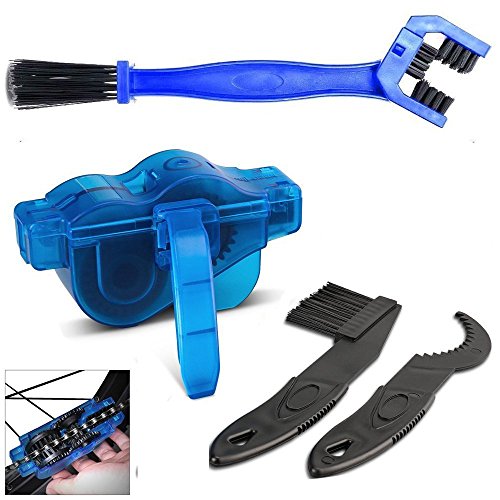 Kit limpiador de cadena de bicicleta, cadenas de limpieza fácil y rápido Scrubber Gear Brush Mantenimiento Herramienta de limpieza Set para bicicletas de carretera Bicicleta Ciclismo Mountain Bike Kit limpiador de cadena de bicicleta, cadenas de limpieza fácil y rápido Scrubber Gear Brush Mantenimiento Herramienta de limpieza Set para bicicletas de carretera Bicicleta Ciclismo Mountain Bike