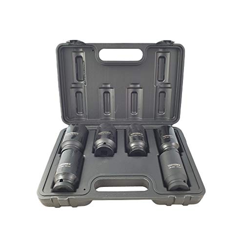 KS Tools - Llave de vaso para llave de impacto (dentado, 1/2", 30, 32, 33, 34, 35, 36 mm, 12 caras) KS Tools - Llave de vaso para llave de impacto (dentado, 1/2", 30, 32, 33, 34, 35, 36 mm, 12 caras)