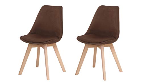 La Silla Española Salou Silla, Telas, Marrón Chocolate, 49,5cm (Ancho) x 56cm (Fondo) x 84cm (Alto) La Silla Española Salou Silla, Telas, Marrón Chocolate, 49,5cm (Ancho) x 56cm (Fondo) x 84cm (Alto)