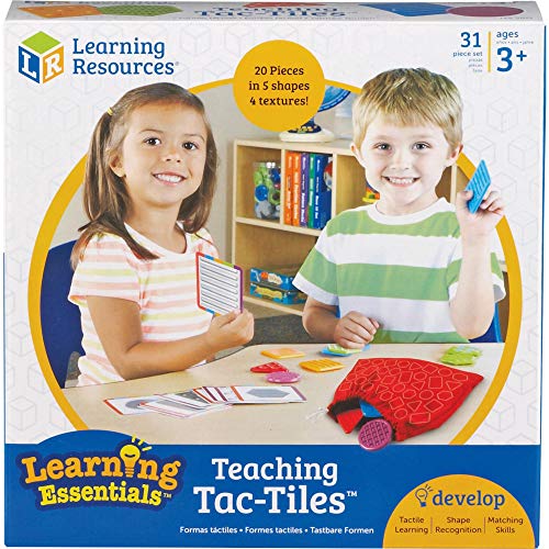 Learning Resources- Figuras para Aprender Las Texturas TAC-Tiles, Color (LER9075)