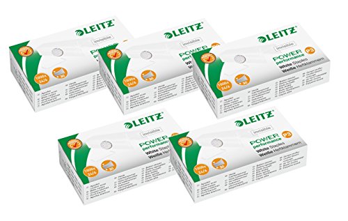 Leitz 55540000 - Grapas P3 24 6 1000 unidades, color blanco Leitz 55540000 - Grapas P3 24 6 1000 unidades, color blanco