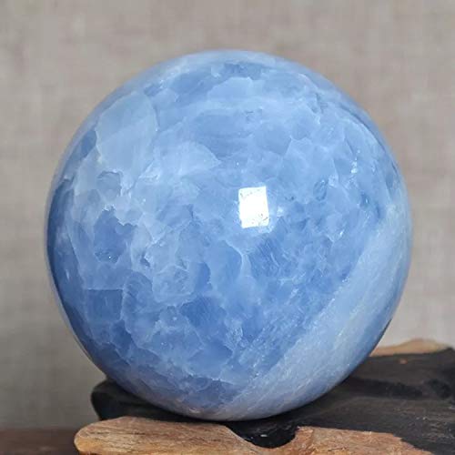 liangzishop Bola de Cristal 5-10 cm Natural Azul Celestine Esfera de Cristal Bola Decoración Adornos Adornos Lente FOTURAS Bola de Vidrio (Size : 4-4.5cm)