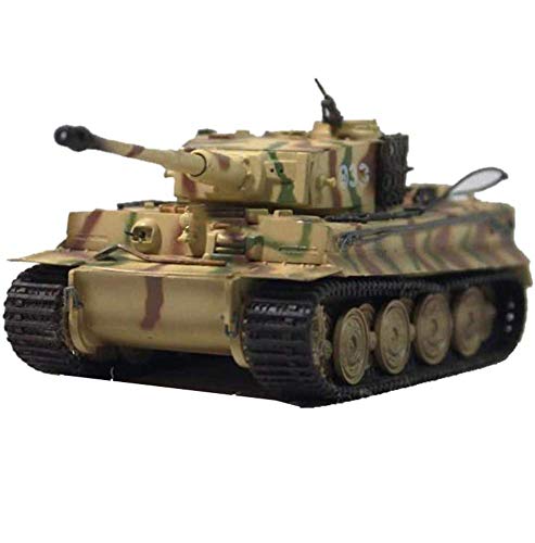 LINANNAN 1/72 Scale Diecast Tank Modelo de plástico, Tanque de Tigre wwiiskeleton, Juguetes Militares y Regalos, 4.6 Pulgadas × 2 Pulgadas