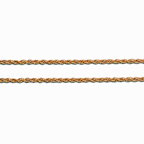 LIOR - Cadena de Oro de Ley de 18kt - 85cm Largo 1.6mm Ancho LIOR - Cadena de Oro de Ley de 18kt - 85cm Largo 1.6mm Ancho