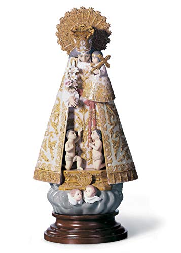 LLADRÓ Figura Virgen De Los Desamparados. Serie Numerada. Figura Virgen Desamparados de Porcelana.