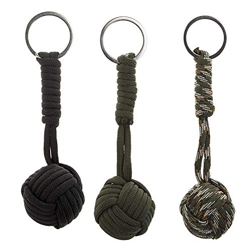 Lote de 3 llaves trenzadas con forma de bola | Puerta muy práctica | ideal para viajes de acampada | marca 100 % francesa Lote de 3 llaves trenzadas con forma de bola | Puerta muy práctica | ideal para viajes de acampada | marca 100 % francesa