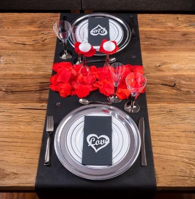 LOVERSpack Romantic Pack Qadesh - con Este Pack romántico podrás Decorar tu Mesa y sorprender a tu Pareja con una Cena romántica en casa o en un Hotel. ¡Regala Momentos Especiales!