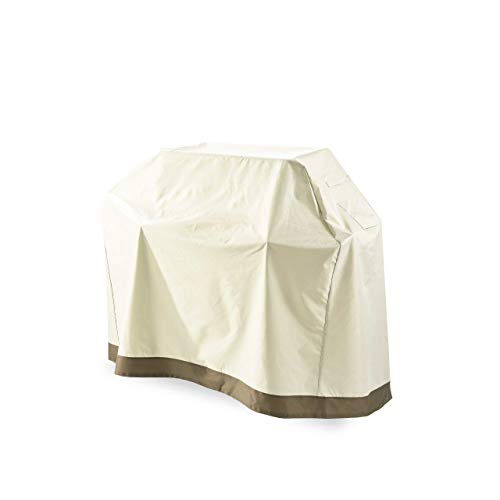 Lumaland Cubierta Lona Protectora Impermeable para Muebles de jardín Cubierta para Grill Parrilla 125 (Alto) x 152.4 (Largo) x 63 (Ancho) cm Oxford 600D Beige