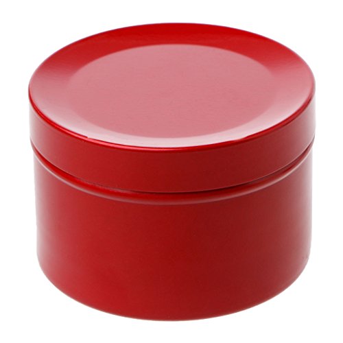 lunji caja de té Metal pequeña caja organizadora joyas caramelos regalo, rojo, 50ml