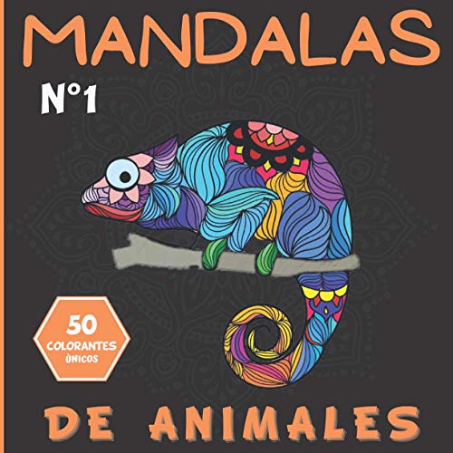 Mandalas de Animales 50 colorantes únicos: Cuaderno para colorear | libros de mandalas para niños 8 años y adultos | N°1 | Idea de regalo Zen