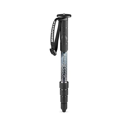 Manfrotto Element MII MMELMIIA5BK - Monopie Ligero de Viaje en Aluminio 5 Secciones, con Muñequera, Mango de Goma, Bloqueos por Torsión, Carga 15 kg, para Cámara Compacta, Sin Espejo, DSLR Manfrotto Element MII MMELMIIA5BK - Monopie Ligero de Viaje en Aluminio 5 Secciones, con Muñequera, Mango de Goma, Bloqueos por Torsión, Carga 15 kg, para Cámara Compacta, Sin Espejo, DSLR