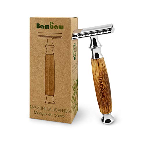Maquinilla de Afeitar Clásica con Mango de Bambú Natural, Compatible con Todas las Hojas de Afeitar - Bambaw Maquinilla de Afeitar Clásica con Mango de Bambú Natural, Compatible con Todas las Hojas de Afeitar - Bambaw