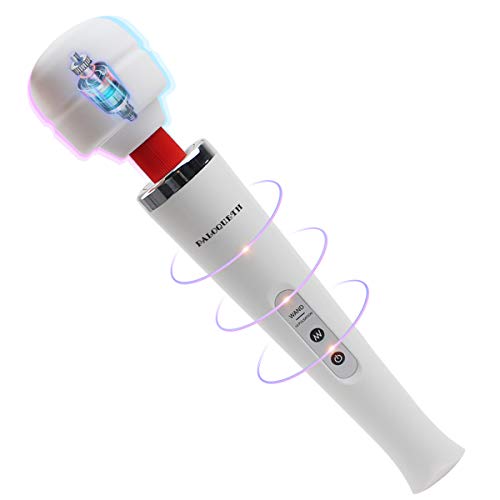 Masajeador Inalámbrico con Varita con 8 Rangos de Velocidad ultrapotentes, terapia personal Masajeador con varita con 10 pulsos intensos, recargable por USB