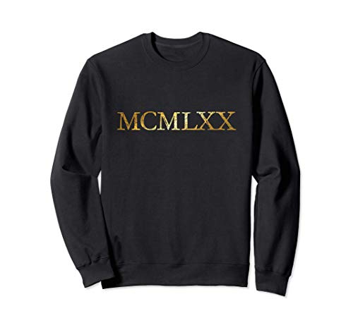 MCMLXX (Amarillo Antiguo) Año 1970 51º Cumpleaños Sudadera