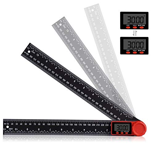 Medidor de Ángulos Digital LCD 2 en1 Transportador de Ángulo 360° Aweohtle Regla de Medición de 0-400 mm y 000.0 °-999.9 °,con Función de Bloqueo para Trabajos en casa, Artesanos y Bricolaje Medidor de Ángulos Digital LCD 2 en1 Transportador de Ángulo 360° Aweohtle Regla de Medición de 0-400 mm y 000.0 °-999.9 °,con Función de Bloqueo para Trabajos en casa, Artesanos y Bricolaje