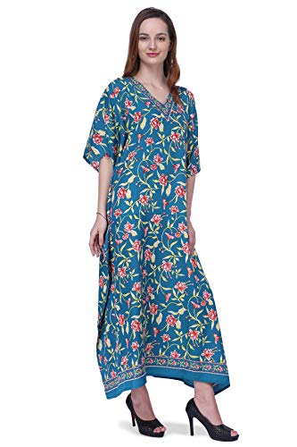 Miss Lavish London Kaftan Dress - Caftans para Mujer - Caftans Largos Maxi Estilo Vestidos Talla única [151] - - Talla única