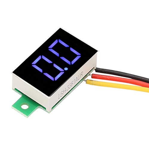 Monitor de voltaje Voltímetro LED 100% nuevo con función de protección de conexión inversa