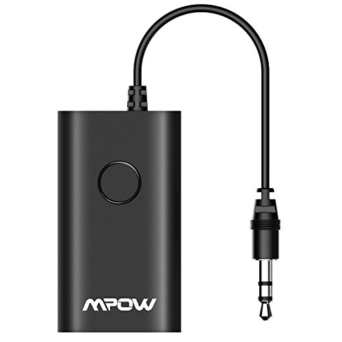 Mpow Transmisor Bluetooth Coche , Adaptador Bluetooth Transmisor Jack 3.5mm A2DP , Emisor Bluetooth Inalambricos de Audio de para TV , PC, Tablet, MP3/MP4, DVD,iPod.Kindle etc