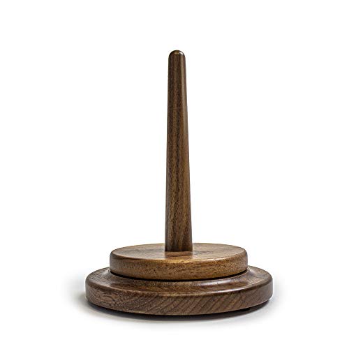 myboshi Recogedor de lana, 100% madera de nogal, rodamiento de bolas de metal cerrado por ambos lados, hecho a mano, alta estabilidad, soporte para ovillos de lana myboshi Recogedor de lana, 100% madera de nogal, rodamiento de bolas de metal cerrado por ambos lados, hecho a mano, alta estabilidad, soporte para ovillos de lana