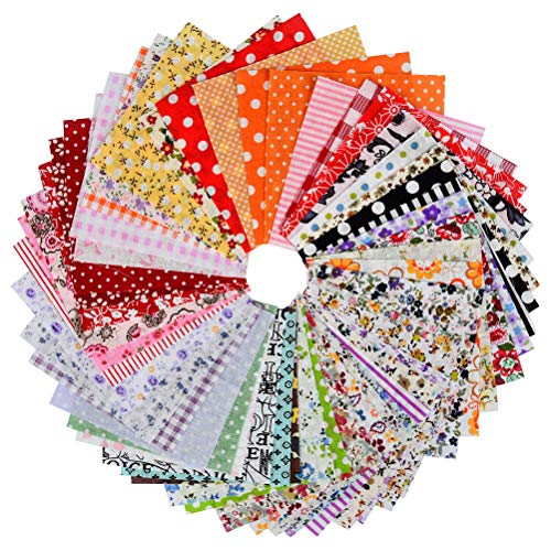 “N/A” 100 Piezas de Tela Floral Cuadrada de 15 cm “N/A” 100 Piezas de Tela Floral Cuadrada de 15 cm
