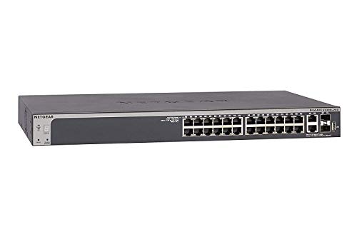 Netgear GS728TX-100NES - Switch Smart Managed ProSAFE (24 Puertos Gigabit + 4 Puertos Gigabit Combo SFP+ y garantía Durante su Vida útil)