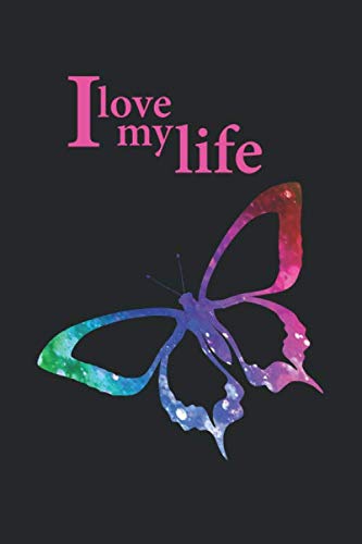 Notebook: I love my life, Size A4  "6x9" 160 Pages, kids, matte "Midas": Project Notebook, Journal, Notes section, 7mm lined, Date symbol