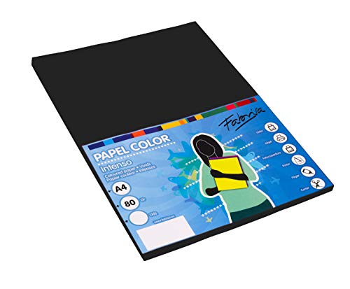 Pack 100 Hojas Color Negro Tamaño A4 80g Pack 100 Hojas Color Negro Tamaño A4 80g