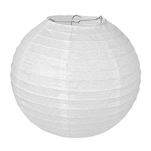 Pajoma – Lámpara de techo, papel, color blanco, papel, Weiss, 40 x 40 cm