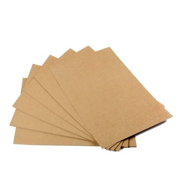 Papel de estraza, 50 hojas, DIN A4, cartón natural, alta calidad, marrón natural, cartón kraft de 260 g; calidad