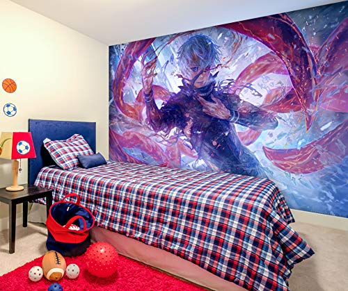 Papel pintado 3D Tokyo Ghoul 224 Japón Anime Game Mural de pared extraíble | Papel pintado autoadhesivo grande del Reino Unido Acmy (208 x 146 cm (ancho x alto), 312 x 219 cm (ancho x alto).