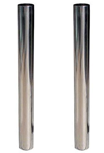 Pilona de acero inoxidable fija para empotrar, bolardo fijo acero inoxidable Ø90 y 1000 mm de alto (2- Pilonas)