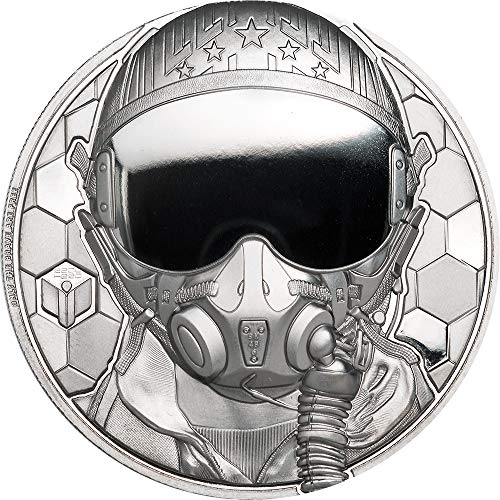 Power Coin Fighter Pilot Real Heroes 1 Oz Moneda Platino 250$ Cook Islands 2020