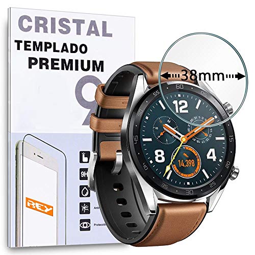 Protector de Pantalla Universal para SMARTWATCH o Reloj de 38mm, Cristal Vidrio Templado Premium