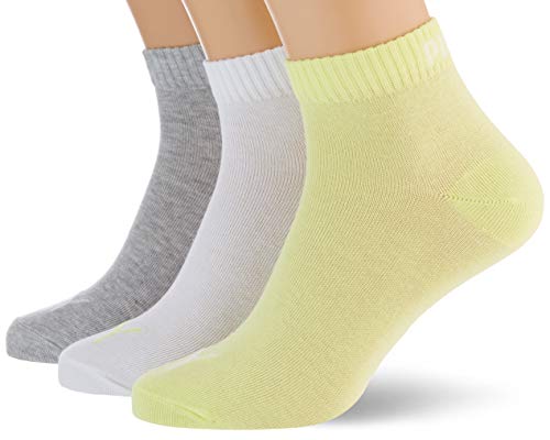 PUMA Quarter Plain Socks Calcetines de cuarto, Blanco Combo, 43-46 Unisex Adulto