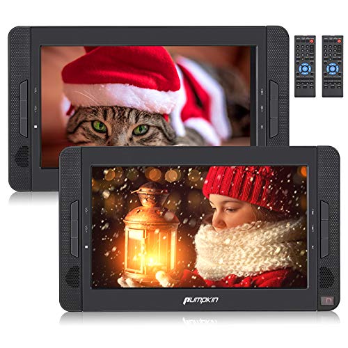 Pumpkin 2 Reproductores DVD Portátil Coche / Casa- 10.1 ” reposacabezas con Dos Pantallas soporta USB/ SD/ CD/ TV, 5 Horas de Reproducción de la Batería con Mando a Distancia Pumpkin 2 Reproductores DVD Portátil Coche / Casa- 10.1 ” reposacabezas con Dos Pantallas soporta USB/ SD/ CD/ TV, 5 Horas de Reproducción de la Batería con Mando a Distancia