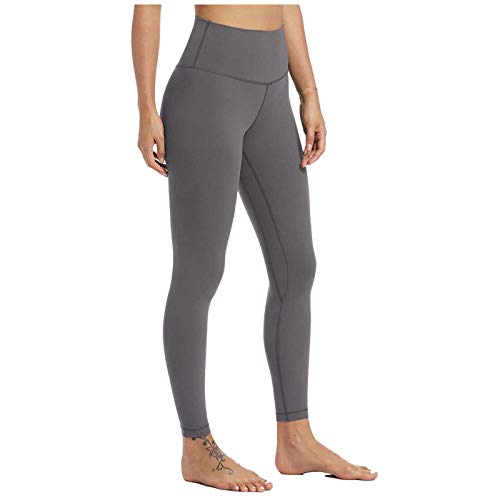 QIMANZI Leggins Deportivos Mujer Push up Mallas Pantalones Cintura Alta 7/8 Yoga Leggings Pantalón Moda Sin Costuras para Fitness Running Deporte(A Gris,XXS)