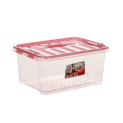 Recipientes De Almacenamiento, Sello Hermético con La Manija De La Caja del Envase, Ajustable Claro Compartimiento Plástico Organizador, Apilable Robusta Ligera (Color : 18L) Recipientes De Almacenamiento, Sello Hermético con La Manija De La Caja del Envase, Ajustable Claro Compartimiento Plástico Organizador, Apilable Robusta Ligera (Color : 18L)