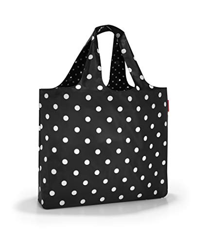 Reisenthel Mini Maxi beachbag Bolsa de Tela y Playa, 62 cm, 40 Liters, Negro (Mixed Dots)