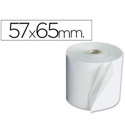 Rollo sumadora electro 57 mm ancho x 65 mm diametro sin bisfenol a Rollo sumadora electro 57 mm ancho x 65 mm diametro sin bisfenol a