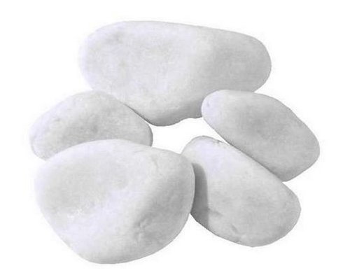 Saco de 25 kg de piedras de mármol blanco de Carrara, perfectas para decoración de jardines. Varias medidas disponibles