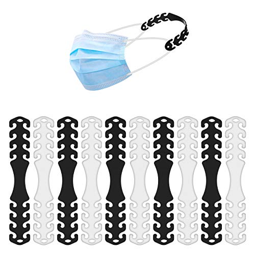 Salvaorejas para mascarillas (10 Piezas), KKmier Sujeta mascarillas para Protección de Orejas, Extensores mascarillas para Aliviar el dolor en las orejas y tener mayor sujeción de la mascarillas Salvaorejas para mascarillas (10 Piezas), KKmier Sujeta mascarillas para Protección de Orejas, Extensores mascarillas para Aliviar el dolor en las orejas y tener mayor sujeción de la mascarillas