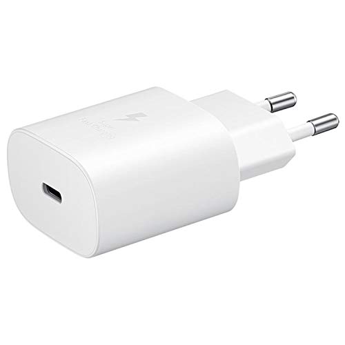 SAMSUNG Cargador de Red rápido de 25 W, Puerto USB Tipo C (sin Cable). SAMSUNG Cargador de Red rápido de 25 W, Puerto USB Tipo C (sin Cable).