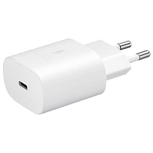 SAMSUNG Cargador de Red rápido de 25 W, Puerto USB Tipo C (sin Cable).