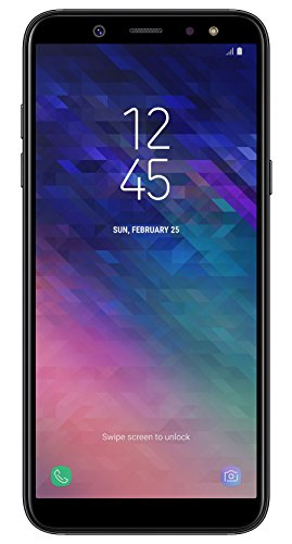 Samsung Galaxy A6 Smartphone (14,25 cm (5,6 Zoll) AMOLED Display, 32GB Interner Speicher und 3GB RAM, Dual-SIM, Android 8.0) Schwarz - German Version